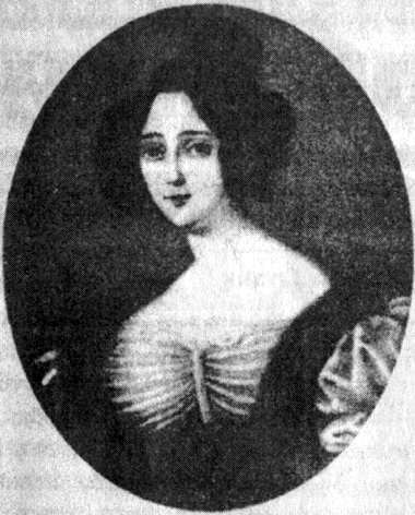 Графиня Евдокия Петровна Ростопчина, урожденная Сушкова. С миниатюрного портрета, написанного в 1833 году.