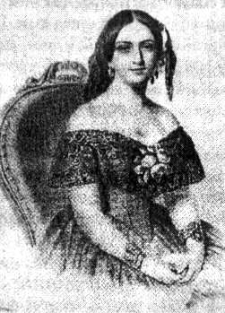 Аврора Карловна Карамзина. С акварели Э. Росси. 1847 г.