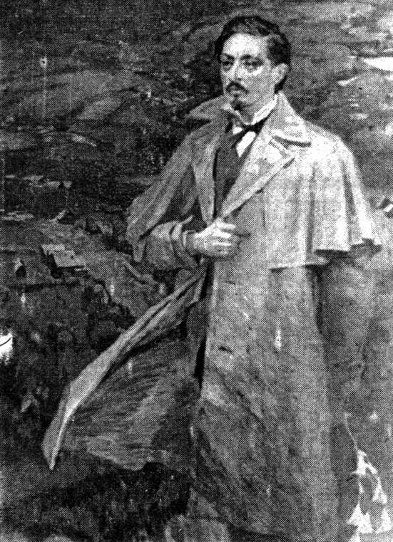 Портрет молодого Д.Н. Мамина-Сибиряка работы художника М. Дистергефта