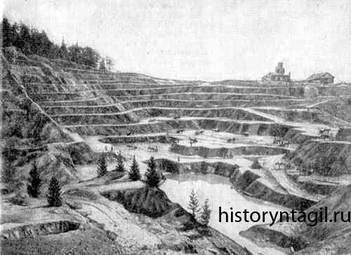 Высокогорский железный рудник в 90-е годы XIX века